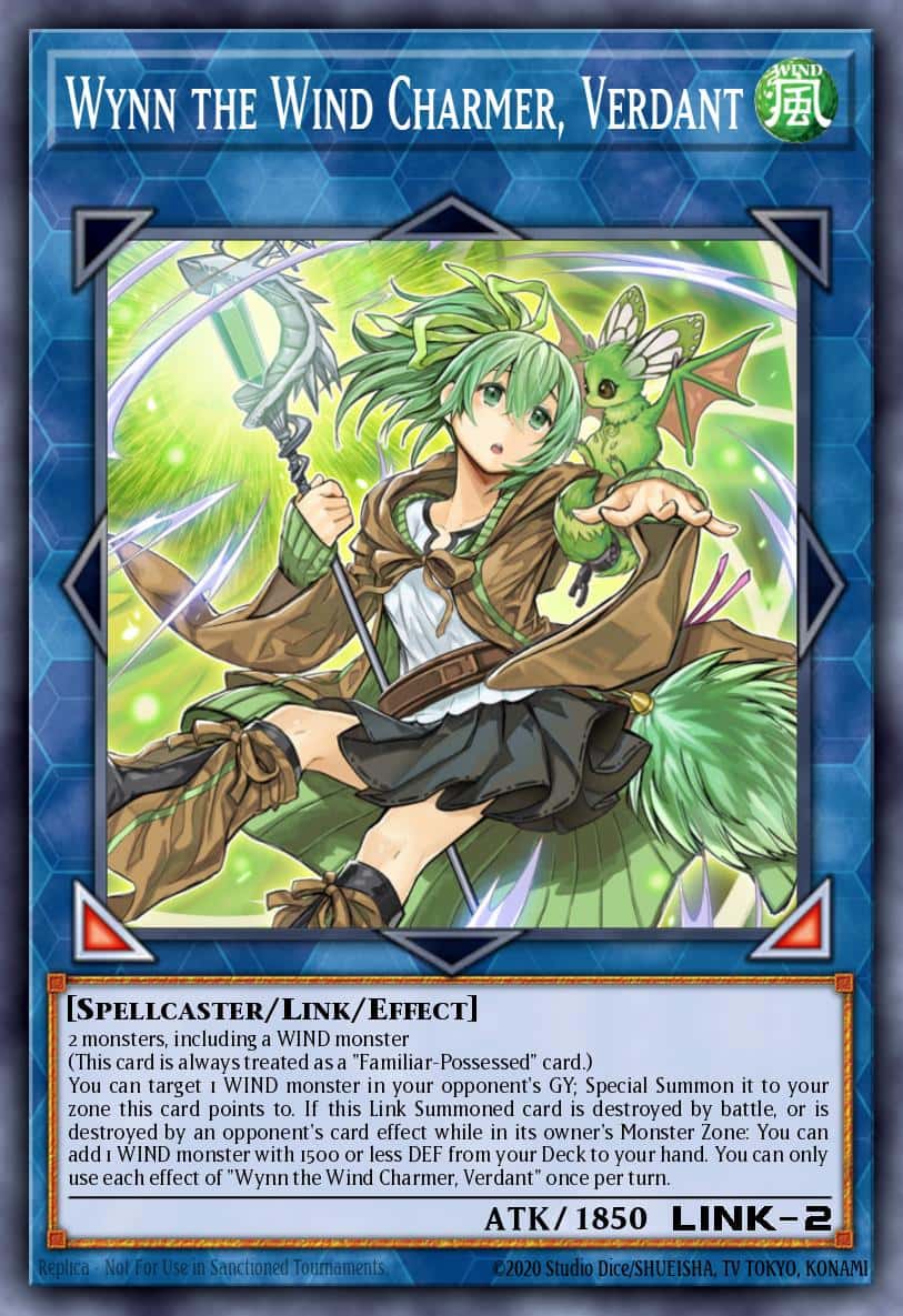 Wynn the Wind Charmer, Verdant MGED-EN120 Gold Rare Yu-Gi-Oh! kartı