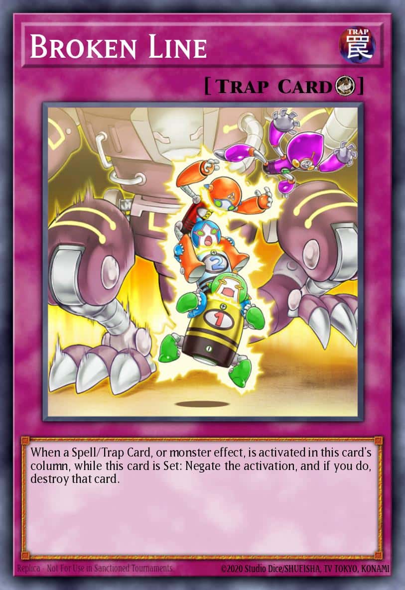 Broken Line MGED-EN151 Gold Rare Yu-Gi-Oh! kartı