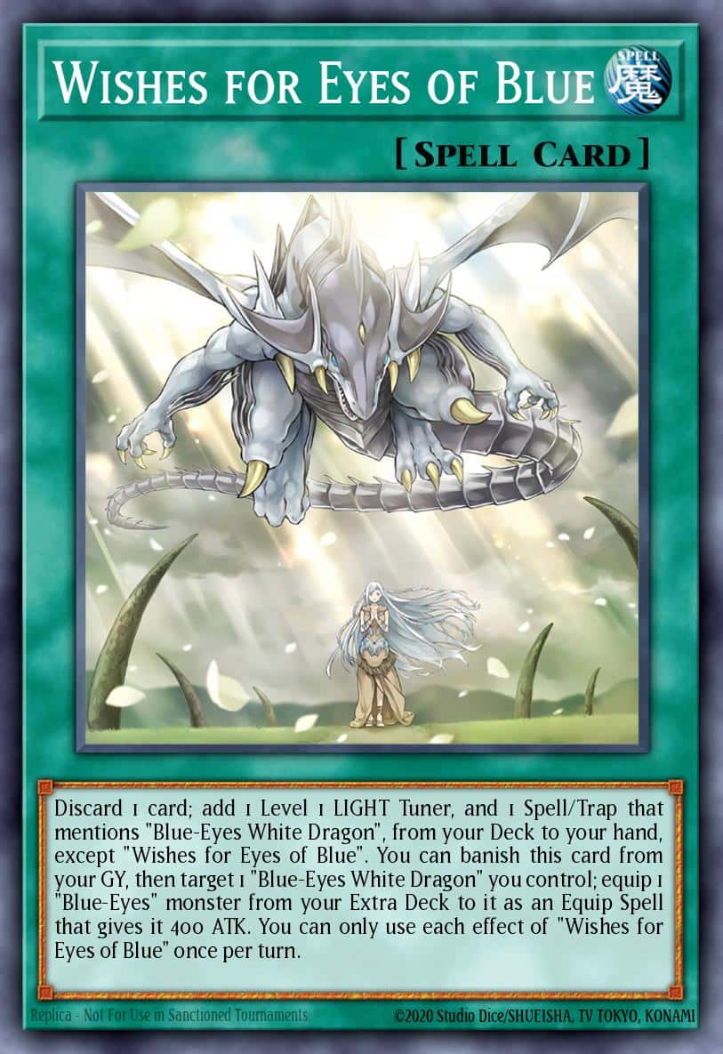 Wishes for Eyes of Blue SDWD-EN042 Ultra Rare Yu-Gi-Oh! kartı