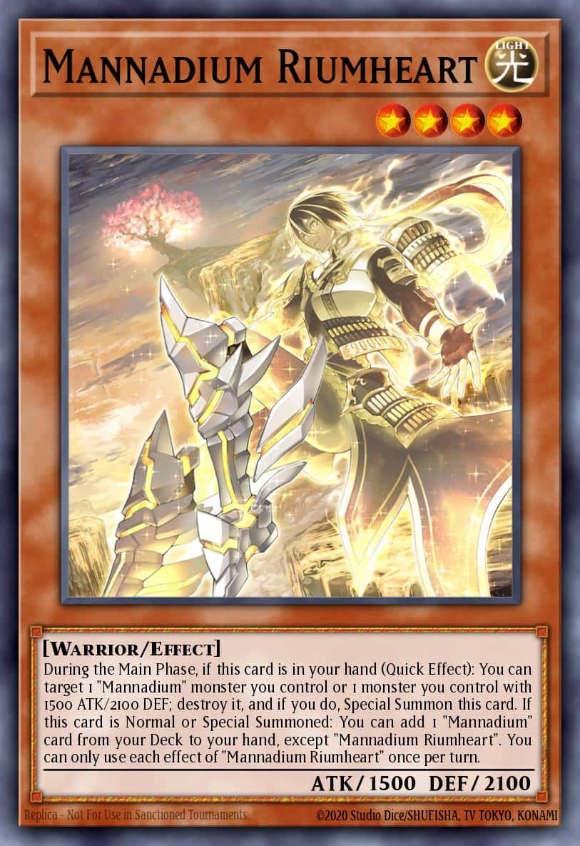 Mannadium Riumheart MP24-EN079 Prismatic Secret Rare Yu-Gi-Oh! kartı