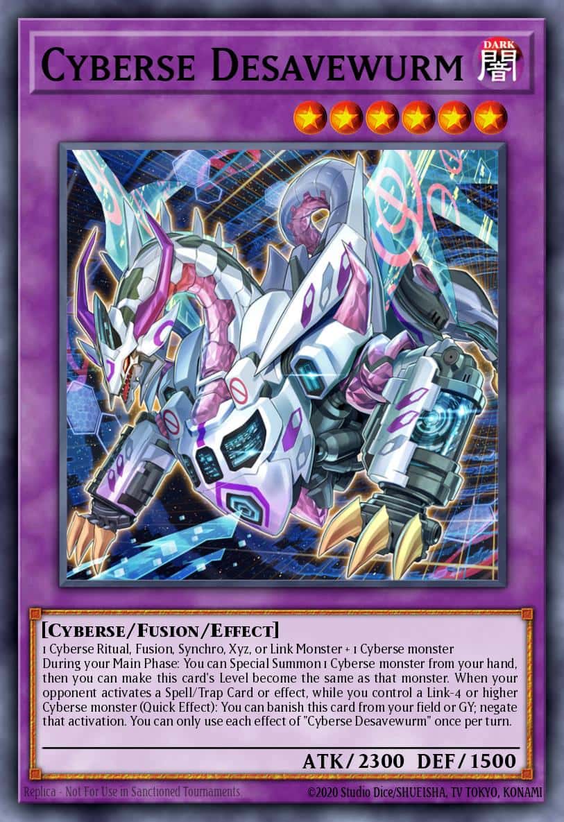 Cyberse Desavewurm MP24-EN195 Ultra Rare Yu-Gi-Oh! kartı