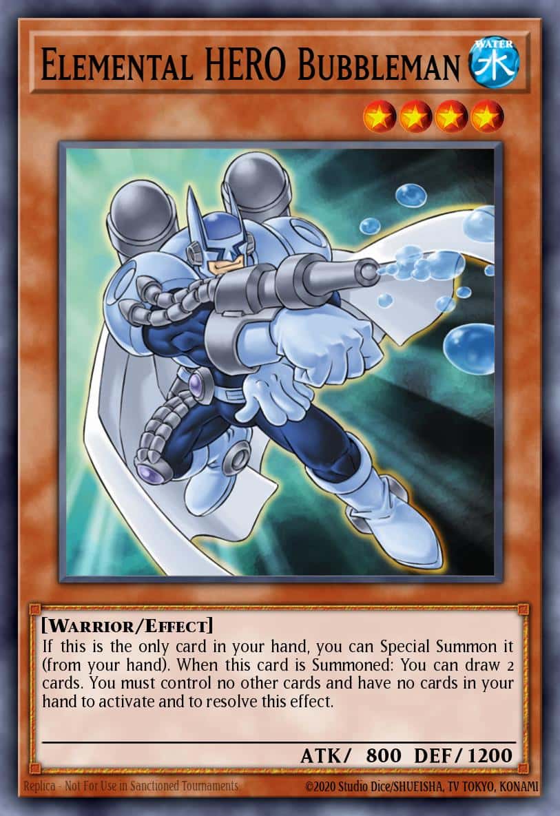 Elemental HERO Bubbleman SGX2-ENA08 Secret Rare Yu-Gi-Oh! kartı
