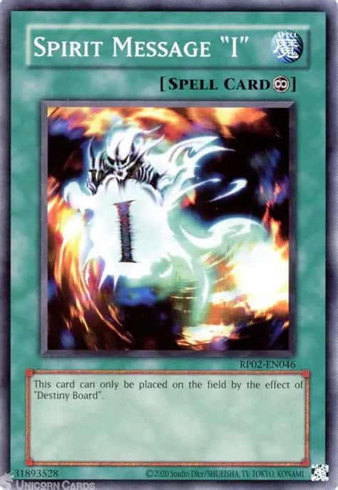Spirit Message "I" RP02-EN046 Common Yu-Gi-Oh! kartı