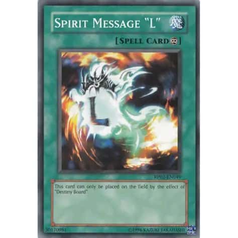 Spirit Message "L" RP02-EN049 Common Yu-Gi-Oh! kartı