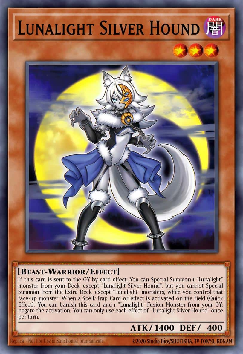 Lunalight Silver Hound DUAD-EN006 Common Yu-Gi-Oh! kartı