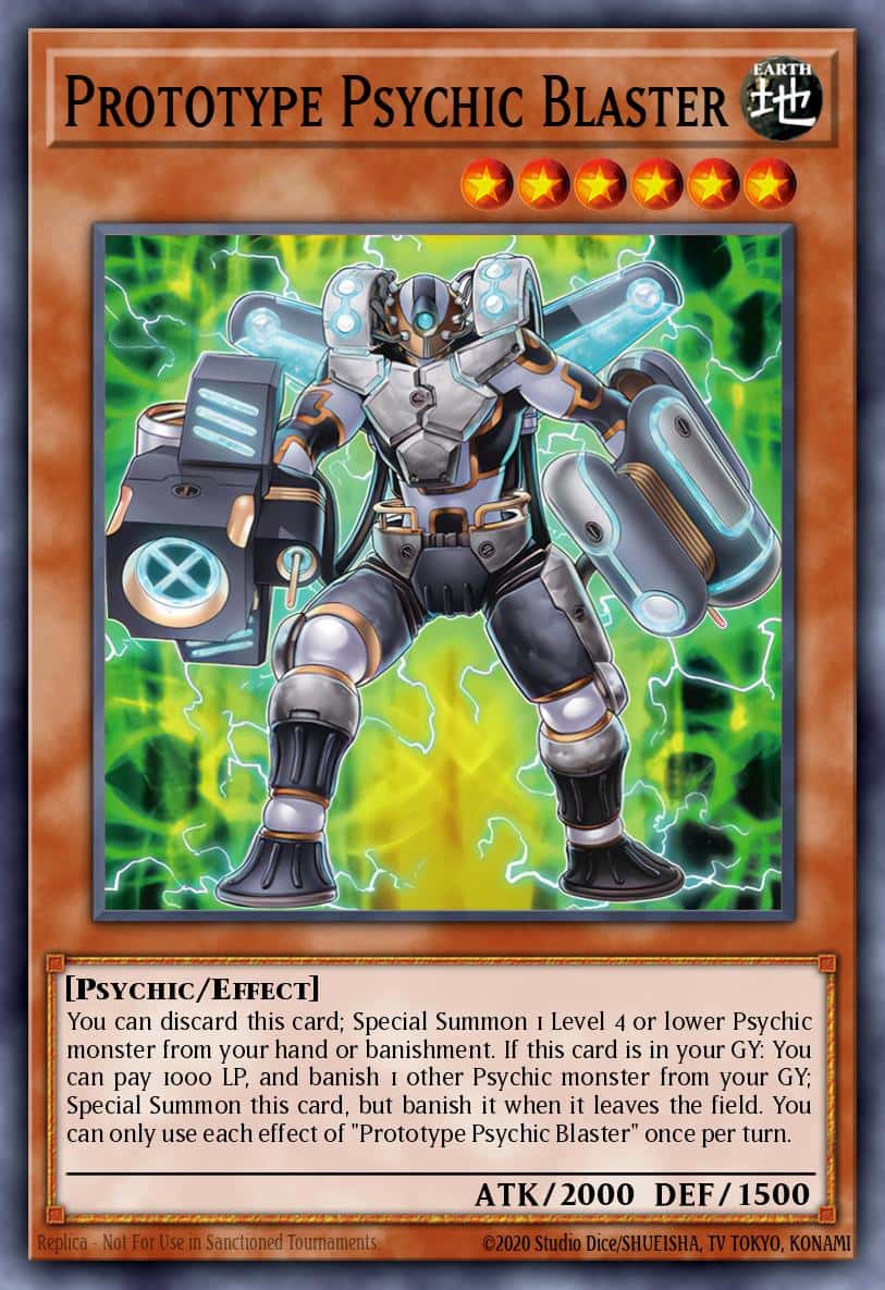 Prototype Psychic Blaster DUAD-EN016 Common Yu-Gi-Oh! kartı