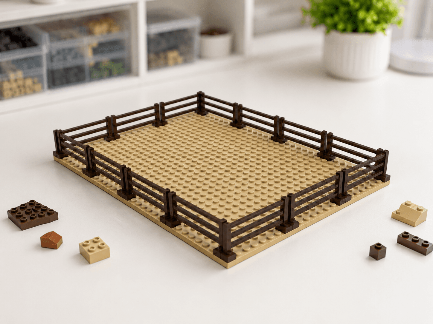 Brick Uyumlu Çit Seti – 8 Stud